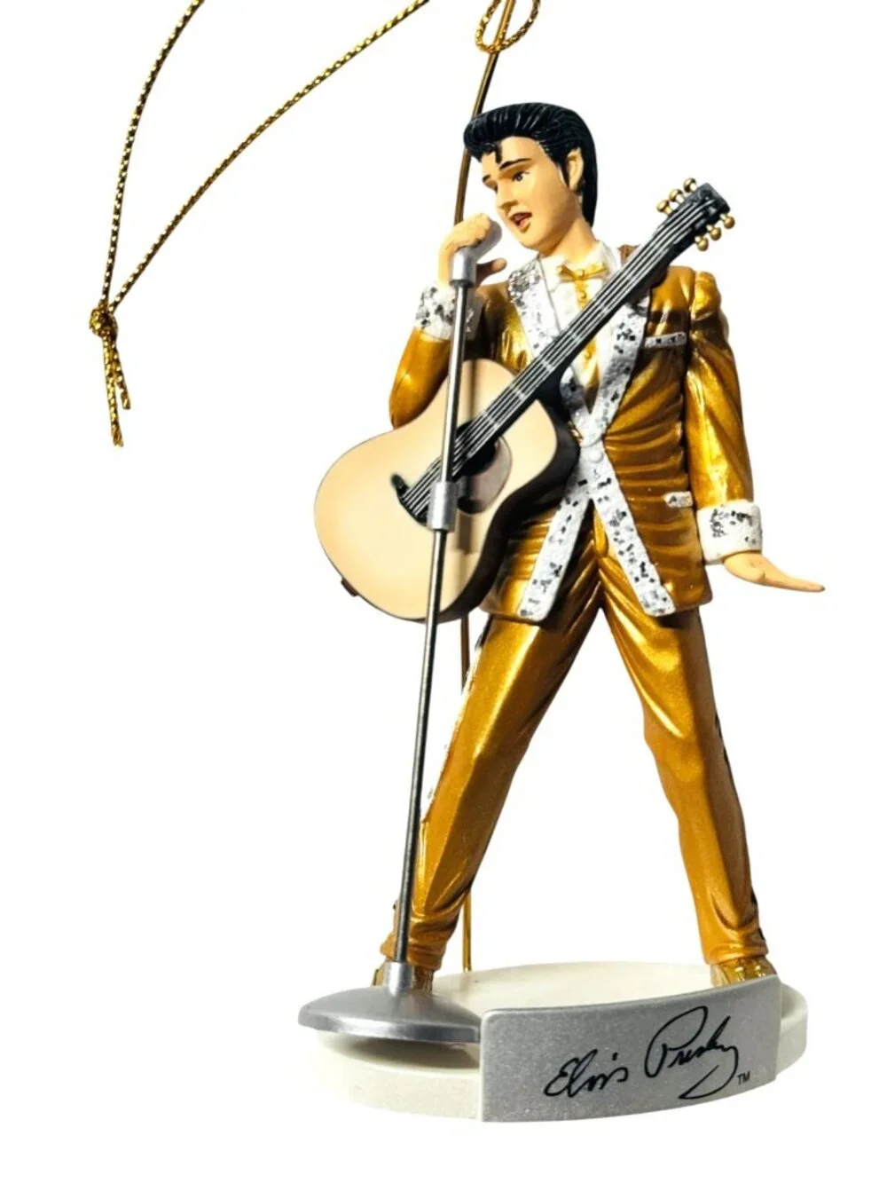 Elvis Presley Christmas Ornament Lot Of 2 Holiday Tree Decorations